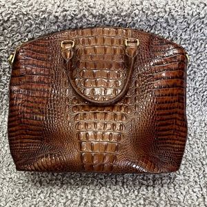 Brahmin Crocodile-Embossed Handbag